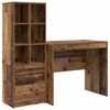 vidaXL Desk Old Wood 135.5 x 50 x 127 cm 2 pcs