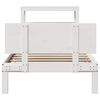vidaXL Bed Frame with Headboard without Mattress White 75x190 cm Small Single