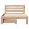 vidaXL Bed Frame without Mattress 90x190 cm Single Solid Wood Pine