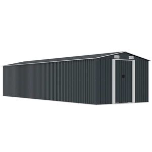 vidaXL Garden Shed Anthracite 257x779x181 cm Galvanised steel