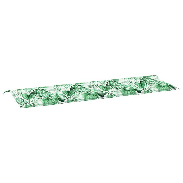 vidaXL Garden Bench Cushion Floral Green 150 x 50 x 4 cm Oxford fabric