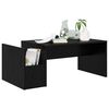 vidaXL Coffee Table Black Oak 90 x 45 x 35 cm Engineered Wood