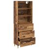 vidaXL Highboard Old Wood 69.5 x 32.5 x 180 cm Engineered Wood