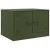 vidaXL Coffee Table Olive Green 67x50x44 cm Steel