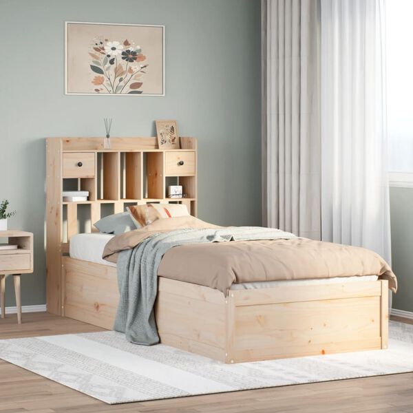 vidaXL Bed Frame without Mattress 90x200 cm Solid Wood Pine