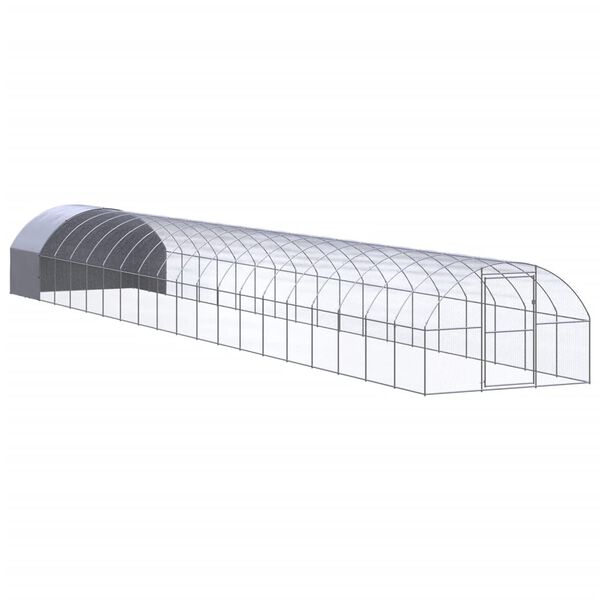 vidaXL Outdoor Chicken Coop 3x20x2 m Galvanised Steel