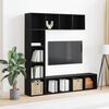 vidaXL Bookshelf 3 pcs Black Oak 36 x 30 x 143 cm Engineered Wood