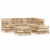 vidaXL 6 Piece Garden Lounge Set Green Impregnated Pinewood