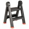 vidaXL Ladder Folding Black and Red 46 x 30 x 63 cm PP and Elastomer