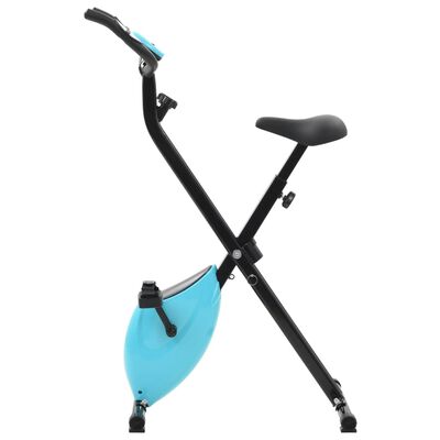 vidaXL Magnetic Exercise X-Bike with Pulse Measurement Black and Blue