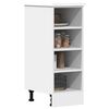 vidaXL Bottom Cabinet Riga White 30x44.5x81.5 cm Engineered Wood