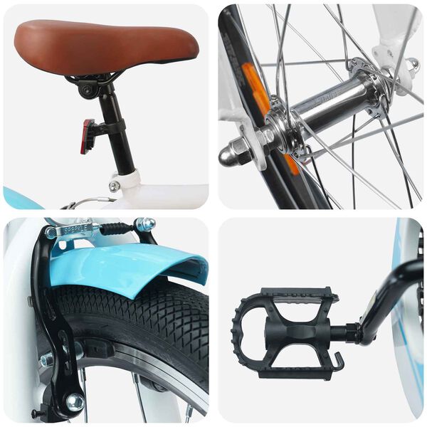 vidaXL Kids Bike 18'' for 5-7 Years Old Light Blue