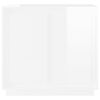 vidaXL Sideboard High Gloss White 80x34x75 cm Engineered Wood