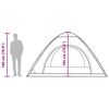 vidaXL Camping Tent 5-Person White Blackout Fabric Quick Release