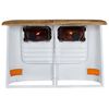 vidaXL Truck Sideboard Solid Mango Wood White