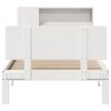 vidaXL Bookcase Bed without Mattress White 90x190cm Single Solid Wood Pine