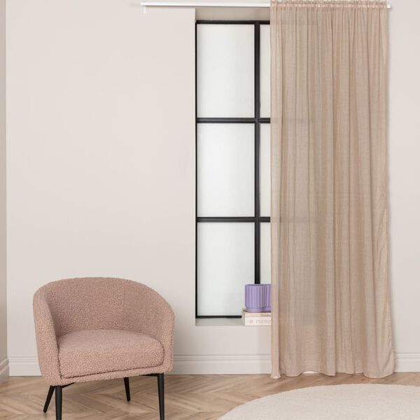 Venture Home Curtain Elena 240x135 cm Polyester Light Beige