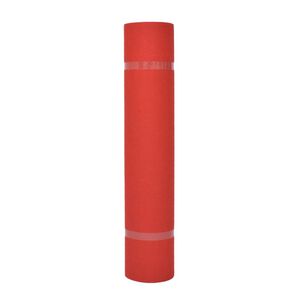 vidaXL Carpet Plain Red 1 x 12 m Fabric