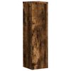 vidaXL Plant Stand 2pcs Smoked Oak 17x17x60 cm Engineered Wood