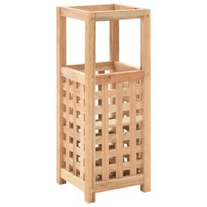 vidaXL Umbrella Stand | Walnut wood | Solid walnut wood and plywood | Small