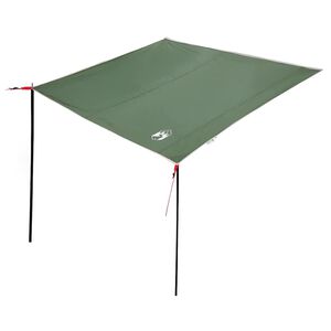 vidaXL Caravan Awning -Person 240 x 300 cm Waterproof Green Taffeta