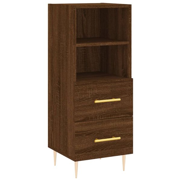 vidaXL Sideboard Brown Oak 34.5x34x90 cm Engineered Wood