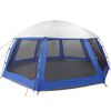 vidaXL Pool Tent with Removable Fly & Mesh Walls Azure Blue 612x612 cm