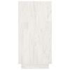 vidaXL Book Cabinet White 80x35x71 cm Solid Pinewood