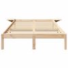 vidaXL Bed Frame Natural 120 x 190 cm Solid Pine Wood