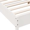 vidaXL Bed Frame without Mattress White 180x200 cm Super King Solid Wood Pine