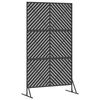 vidaXL Privacy Screen Black 100 x 50 x 180 cm Steel
