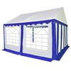 vidaXL Garden Marquee PVC 3x4 m Blue and White
