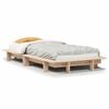 vidaXL Bed Frame without Mattress 100x200 cm Solid Wood Pine