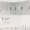 vidaXL Kitchen Wall Corner Cabinet Kalmar Concrete Grey Engineered Wood