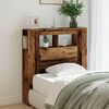 vidaXL LED Headboard Old Wood 100x18.5x103.5 cm Engineered Wood