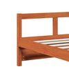 vidaXL Daybed with Mattress Wax Brown 80x200 cm Solid Wood Pine
