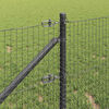 vidaXL Fence Post Grey 10 x 1 m (25 x 25 mm mesh) Steel