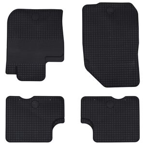 vidaXL Car Mat 4 pcs Black TPE