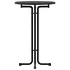 vidaXL Bar Table Black &Oslash;70x110 cm Engineered Wood and Steel