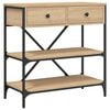vidaXL Console Table Sonoma Oak 75x34,5x75 cm Engineered Wood