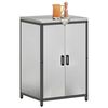 vidaXL Kitchen Storage with Shelf Silver 60 x 50 x 92 cm Steel
