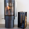 Esschert Design Wood Storage Fire Place Tools Black Steel FF407