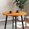 vidaXL Table Top Round Wax Brown Ø80x2.5 cm Solid Wood Pine