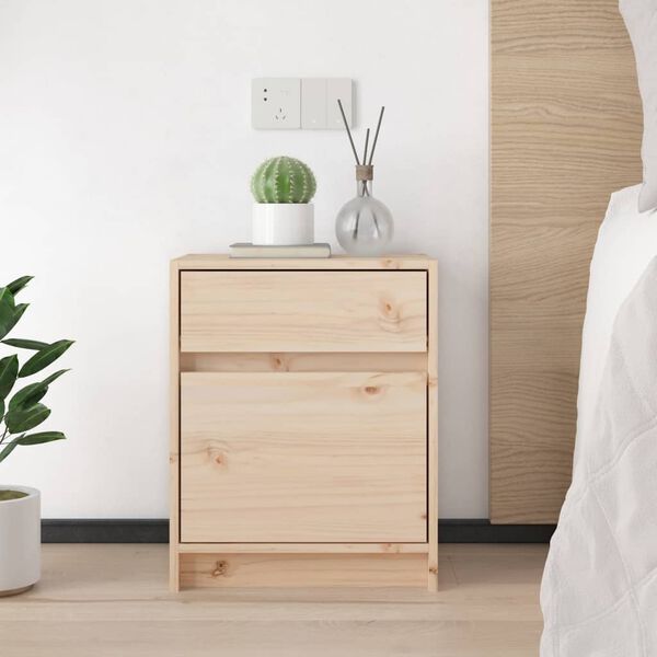 vidaXL Bedside Cabinets 2 pcs 40x31x50 cm Solid Pinewood