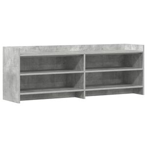 vidaXL TV Cabinet 135 x 33 x 47 cm Concrete Grey Engineered Wood