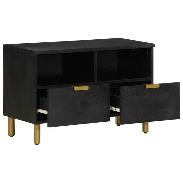 vidaXL TV Cabinet Black 70x33x46 cm Engineered Wood