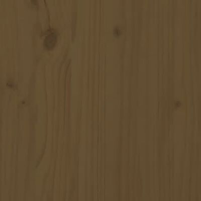 vidaXL Triple Wheelie Bin Storage Honey Brown Solid Wood Pine