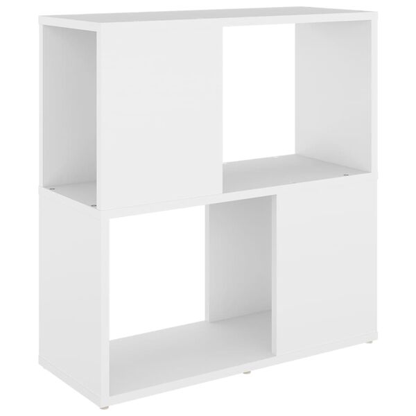 vidaXL Book Cabinet White 60x24x63 cm Engineered Wood