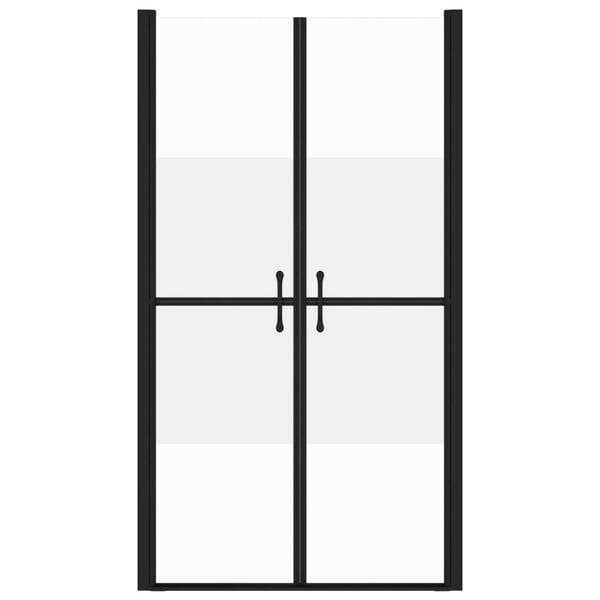 vidaXL Shower Door Half Frosted ESG (98-101)x190 cm