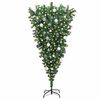 vidaXL Upside-down Artificial Pre-lit Christmas Tree with Ball Set PVC